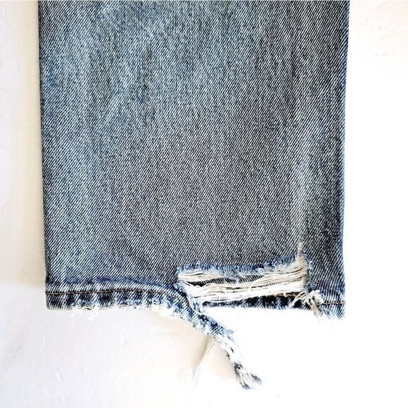AGOLDE 90s Pinch Waist High Rise Straight Leg Full Length Jeans in Endless 24 - Picture 9 of 14